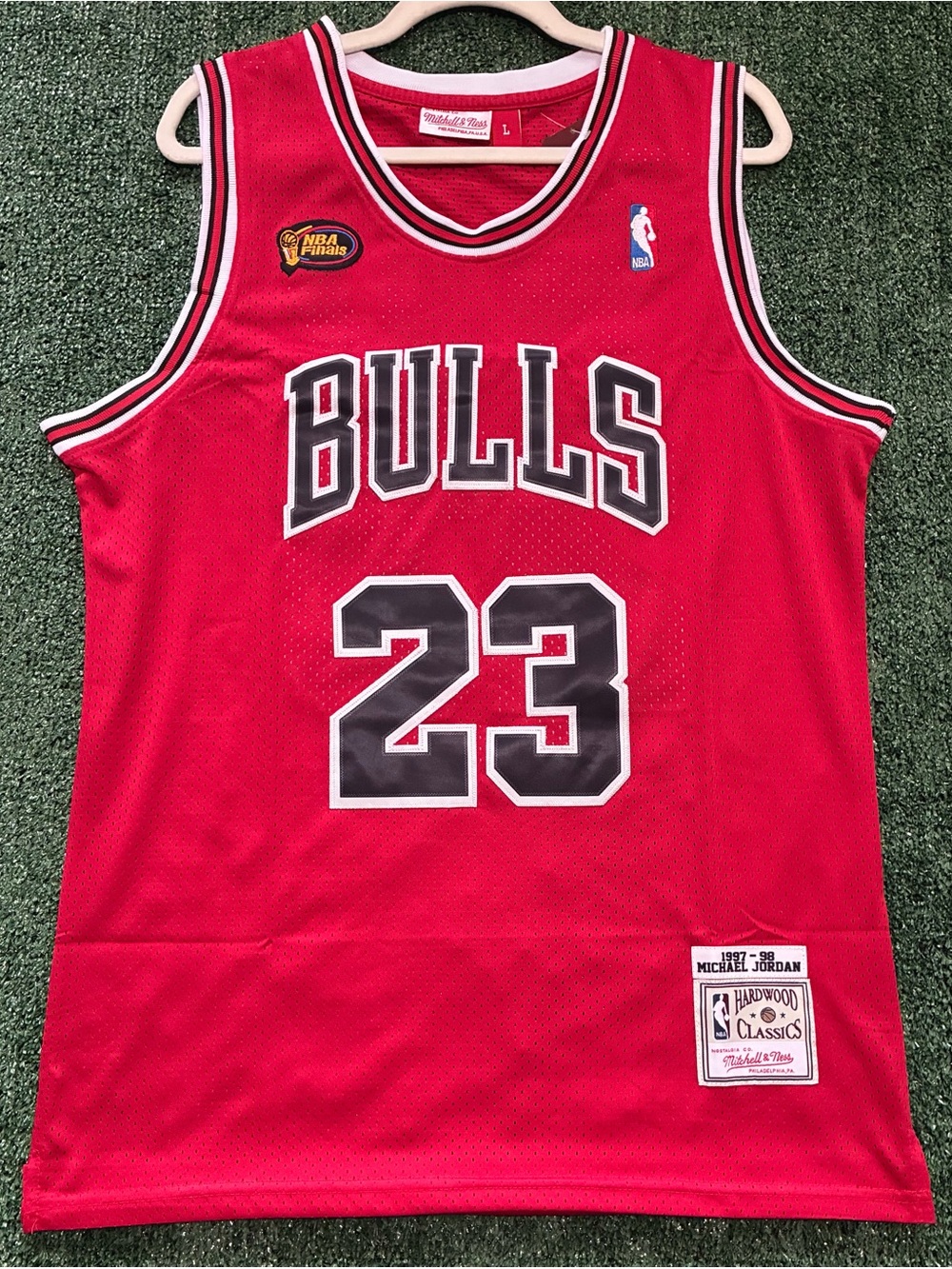 Chicago Bulls #23 Michael Jordan Retro Jersey Hardwood Classics Red